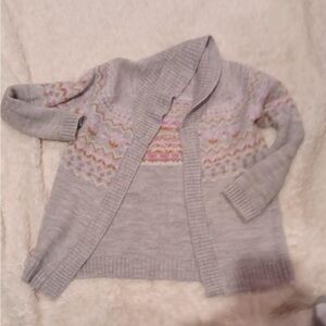 Cozy Gray Patterned kids Sweater